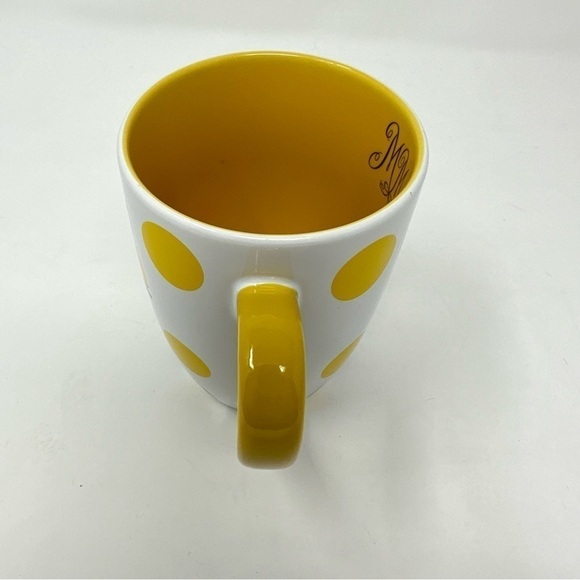 Minnie Mouse Walt Disney Store Yellow Polka Dots Shopping Ceramic Cup Mug pin up - Picture 5 of 7